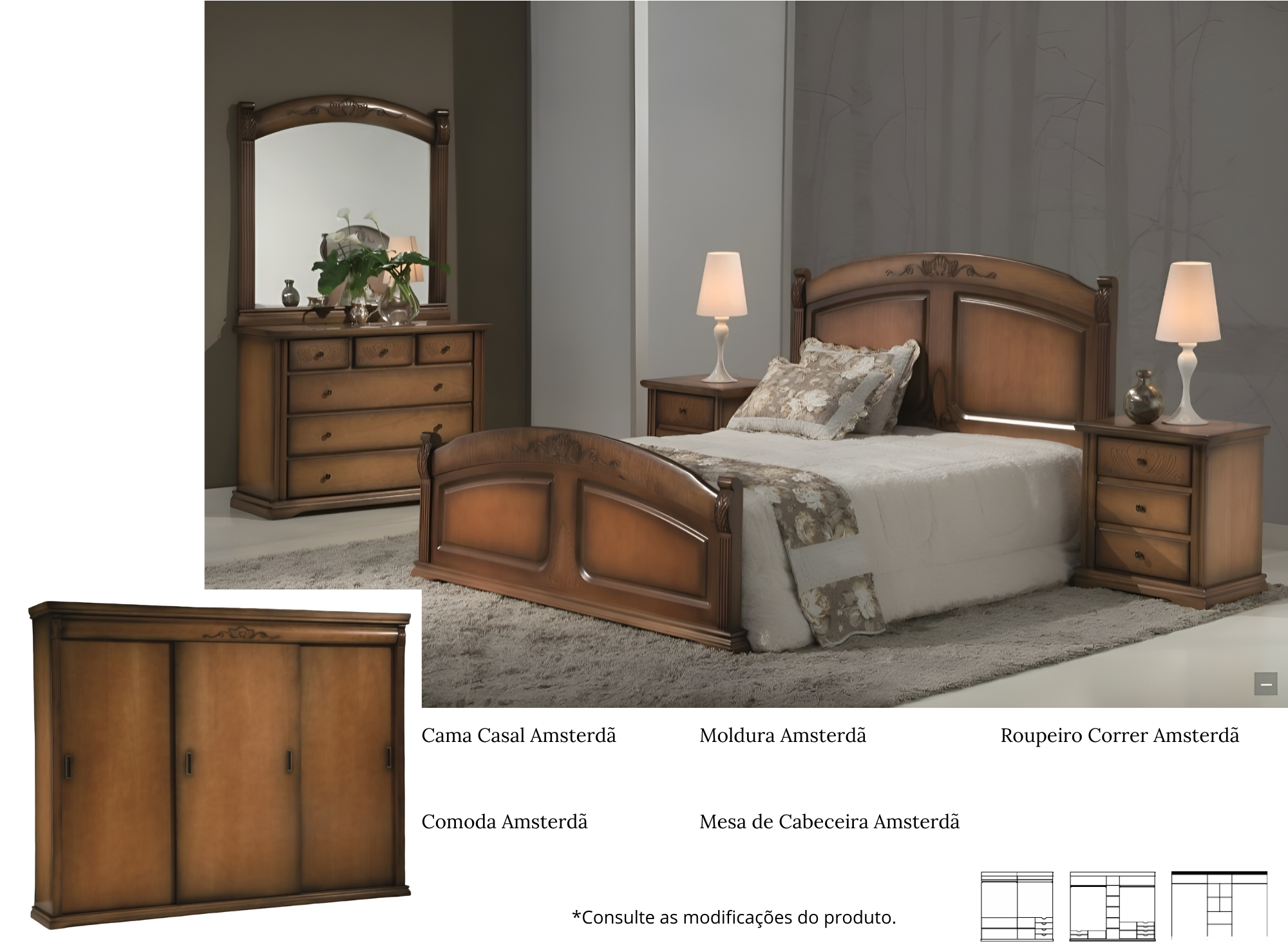 CAMA CASAL AMSTERDÃ