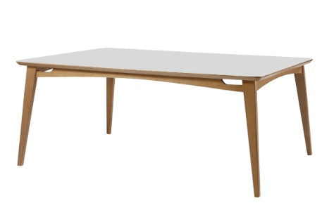 MESA CONDE TAMPO VIDRO BRANCO