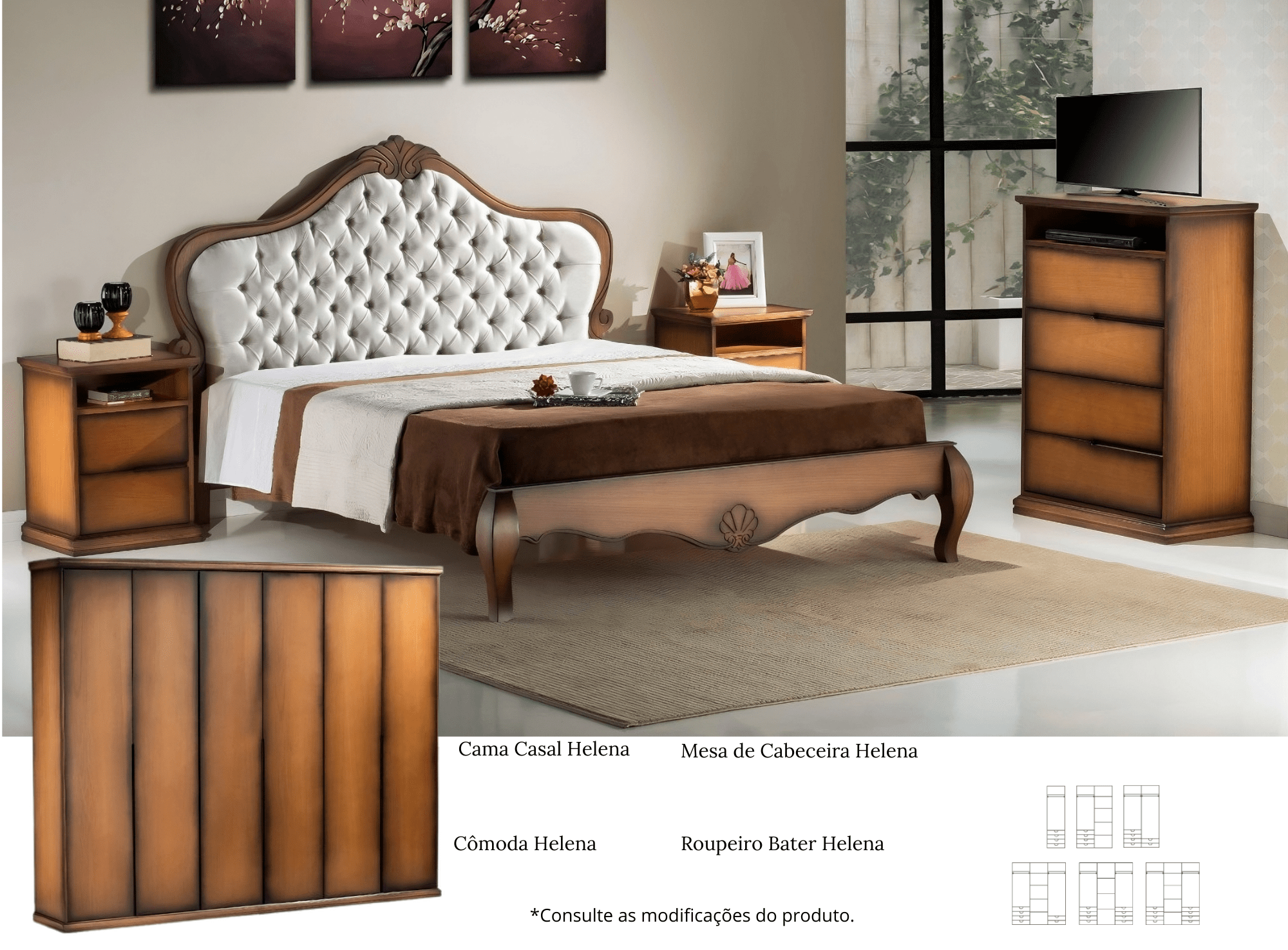 CAMA CASAL HELENA