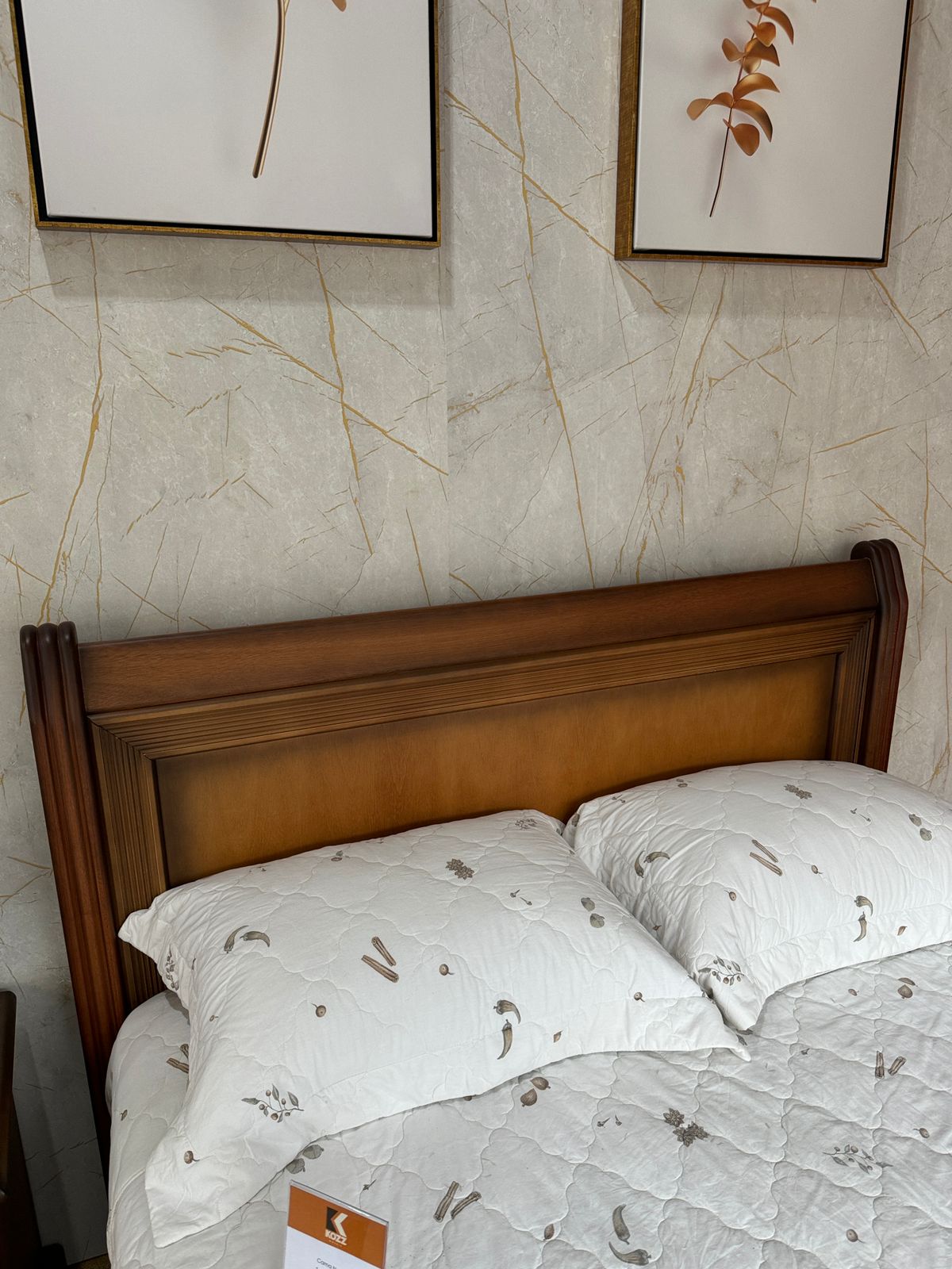 Cama Casal Madeira Maciça Napoleão Mel Envelhecido