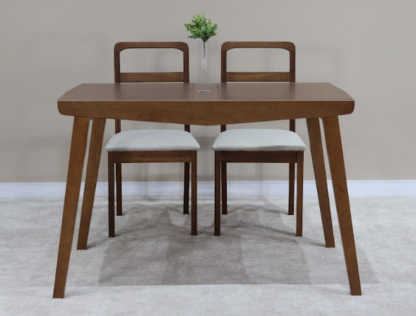 MESA ELÁSTICA RUBI TAMPO VIDRO PRETO