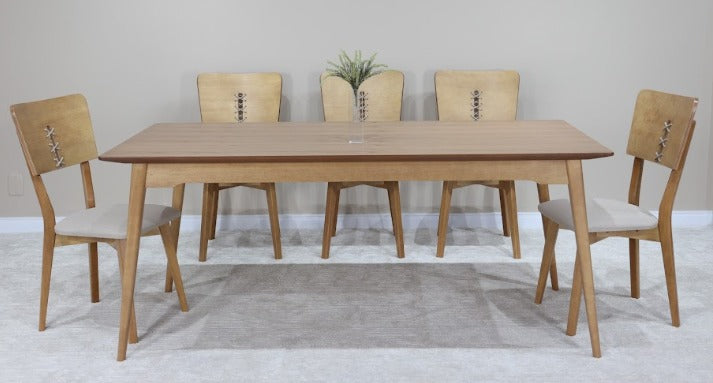 MESA ATENA 1,80X90 TAMPO MADEIRA