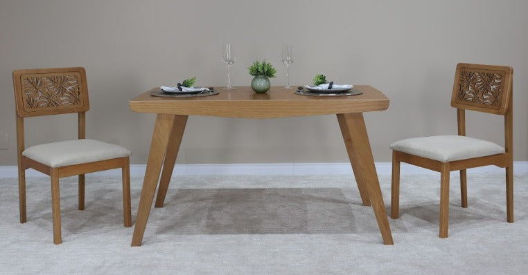 MESA ELÁSTICA RUBI TAMPO VIDRO BRANCO