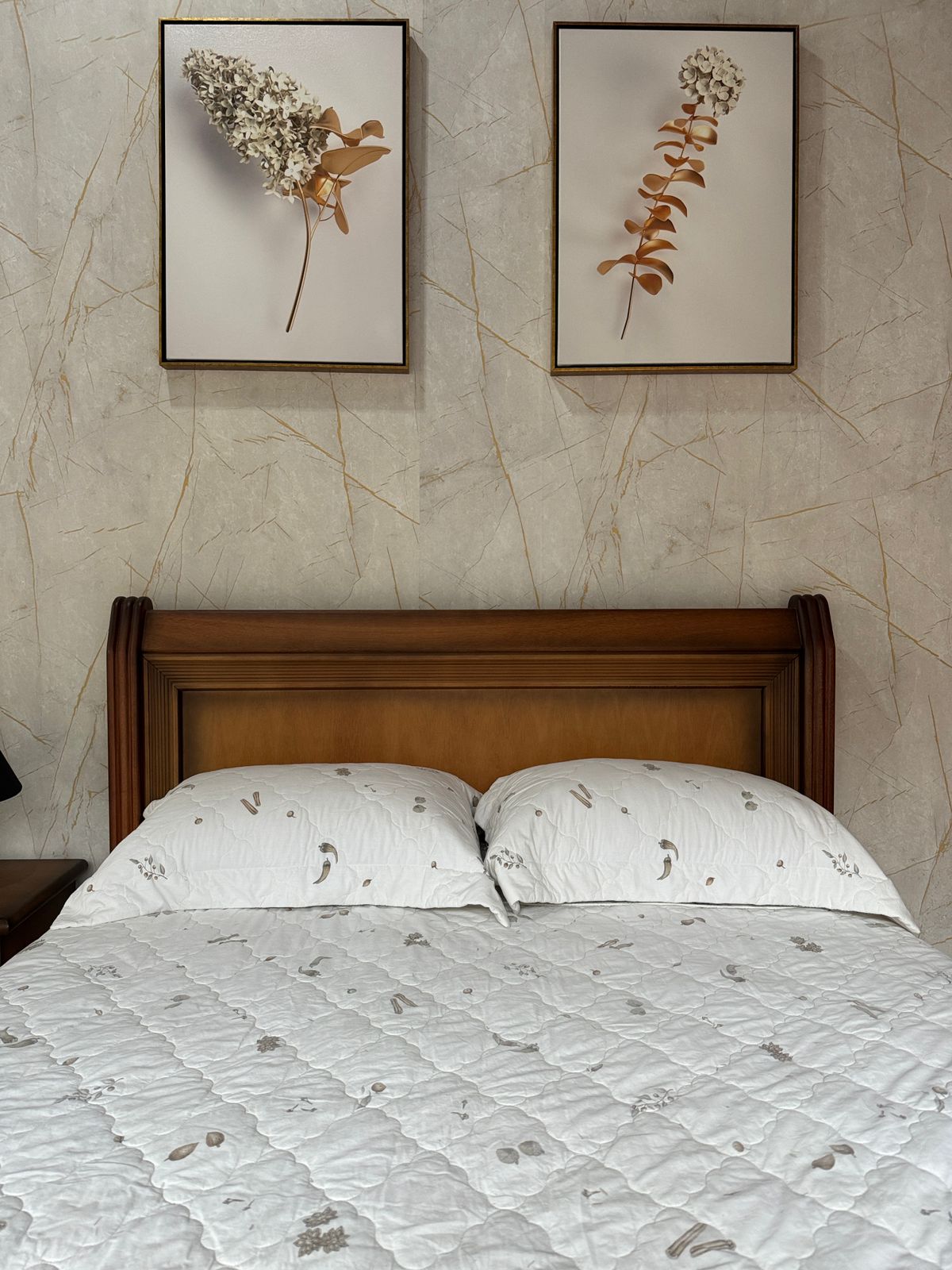 Cama Casal Madeira Maciça Napoleão Mel Envelhecido