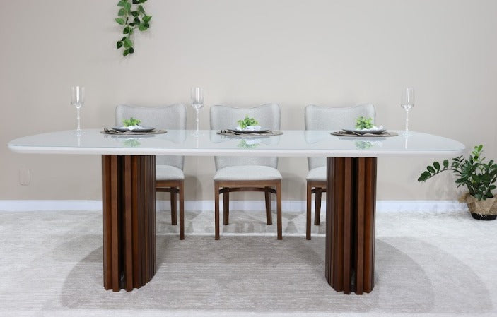 MESA DONNA TAMPO VIDRO FENDI CLARO