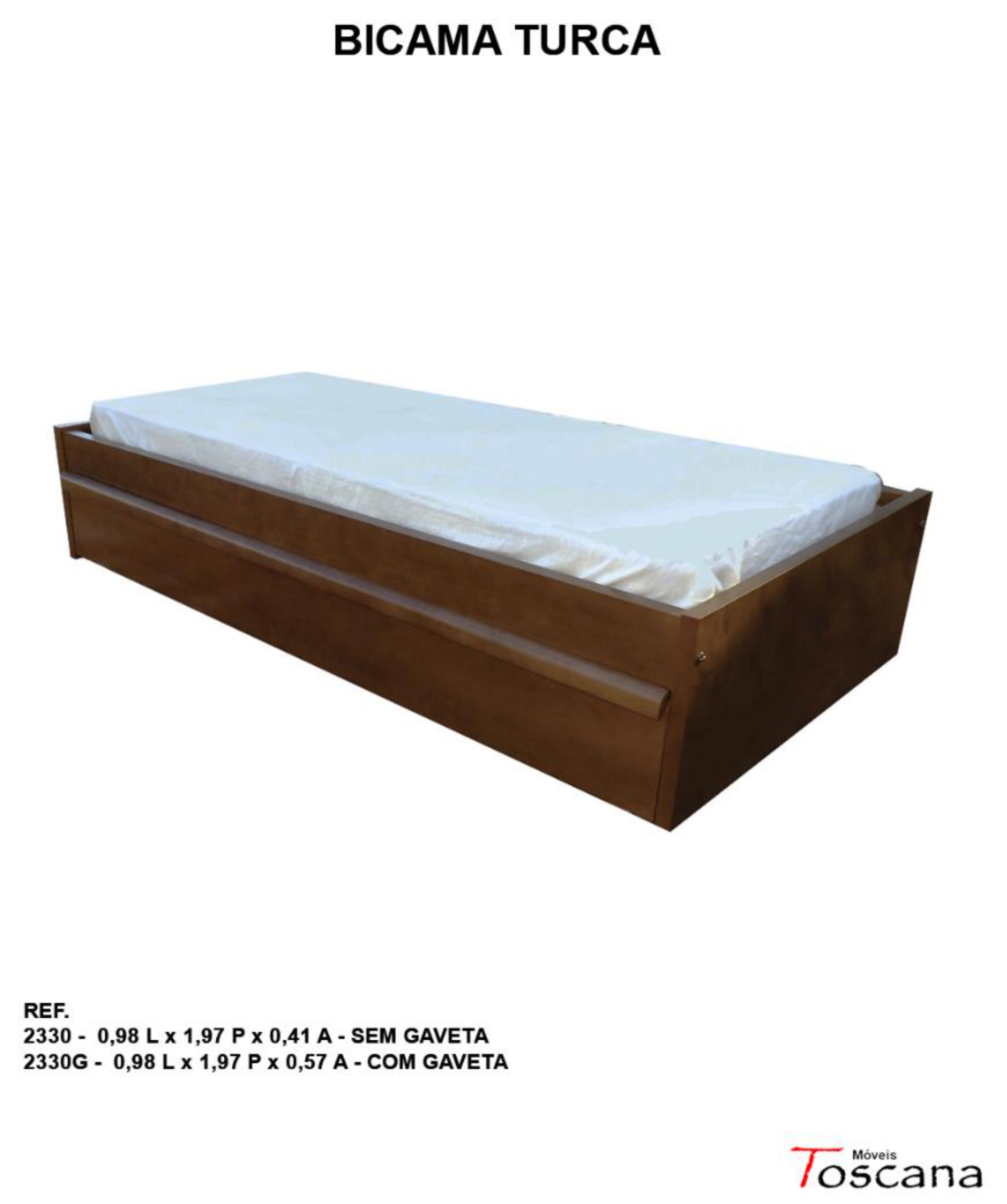 CAMA C/ GAVETAS TURCA MÔNICA