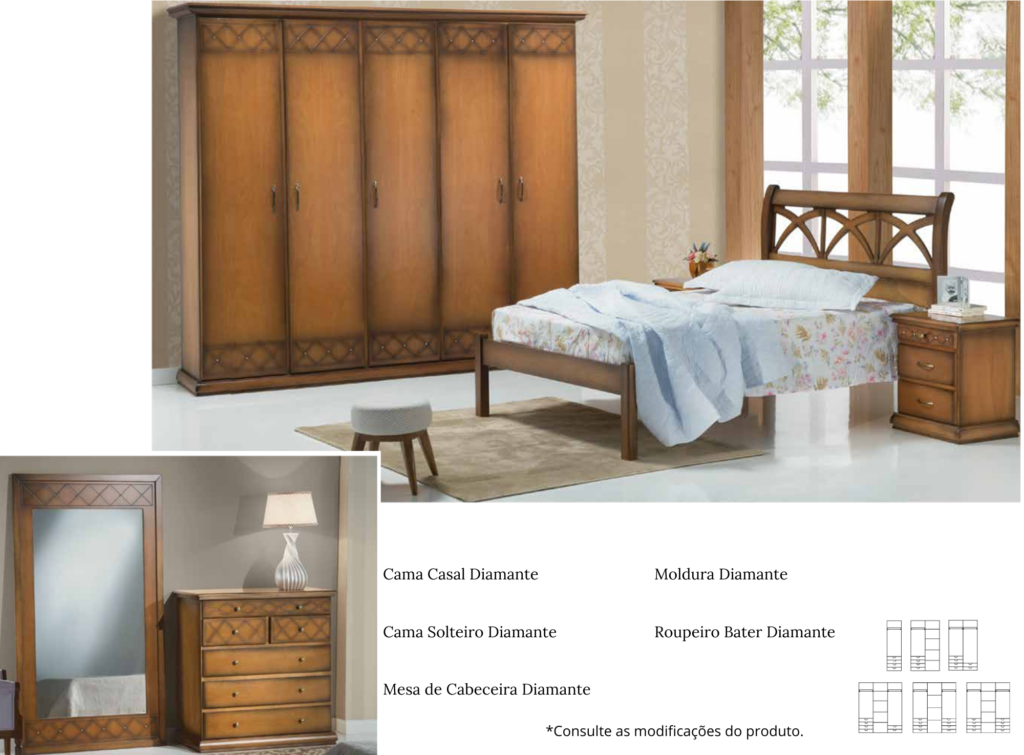 CAMA CASAL DIAMANTE