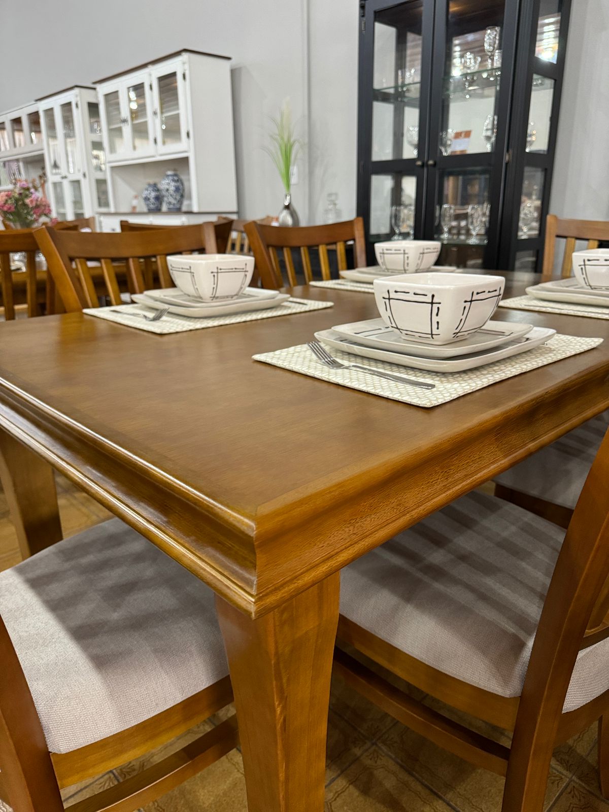 Mesa Inova Imbuia 82 cm x 160 cm x 94 cm