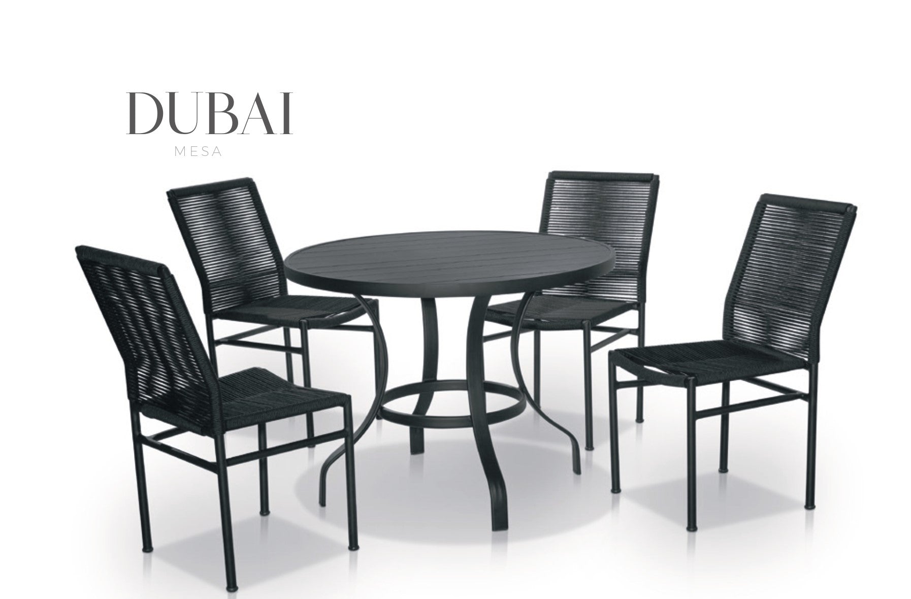 MESA DUBAI CHAPEADA REDONDA